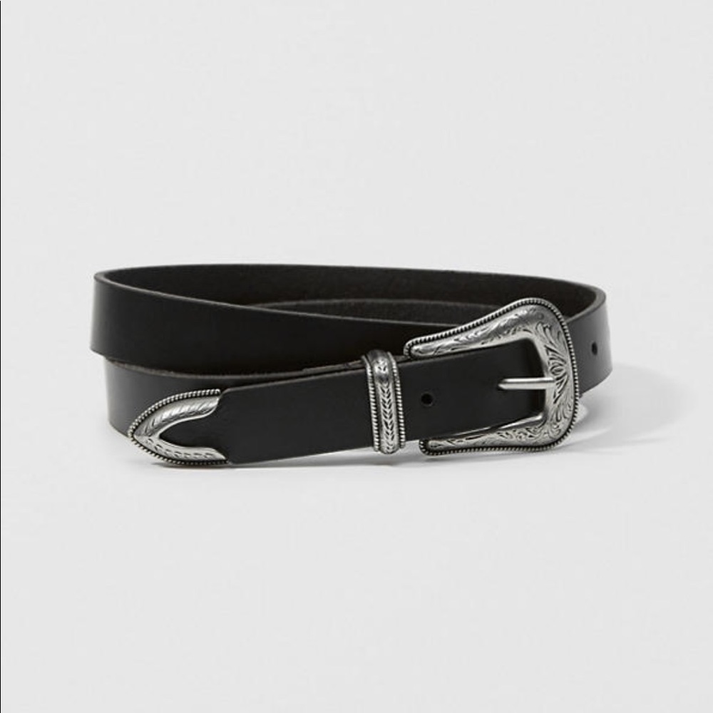 Abercrombie & Fitch Leather Western Belt